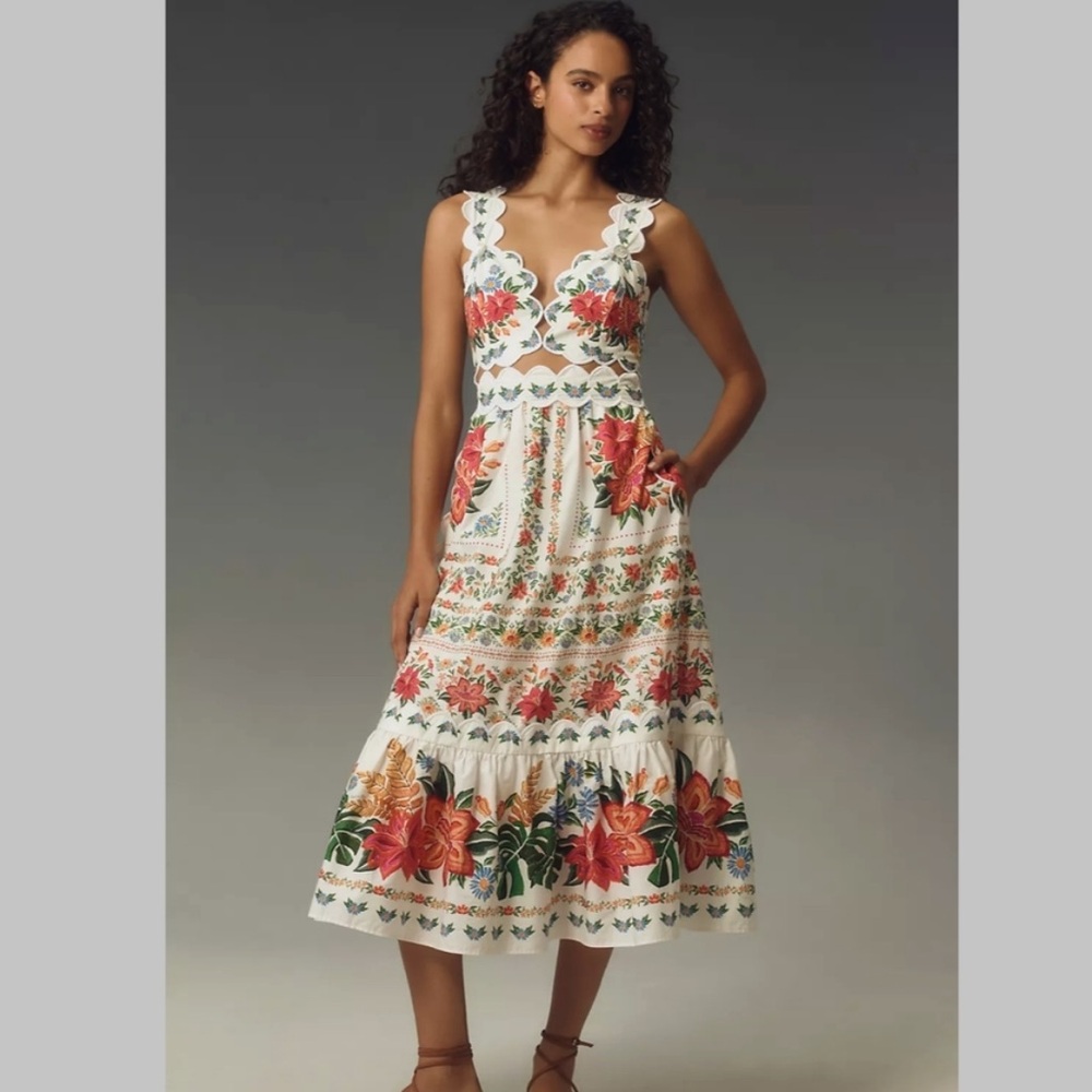 FARM RIO Bloom Garden Midi Dress